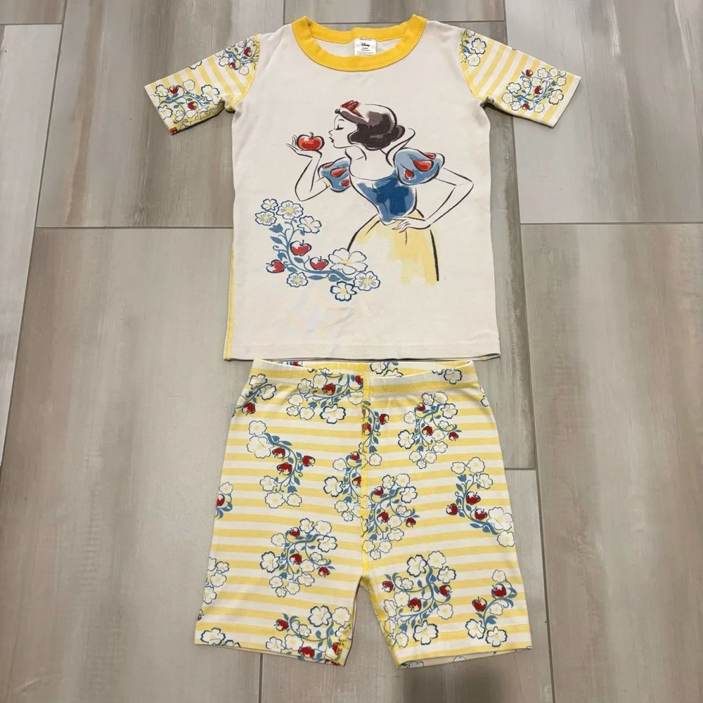 Hanna Andersson Organic Cotton Disney Snow White Pajamas Sz 8
